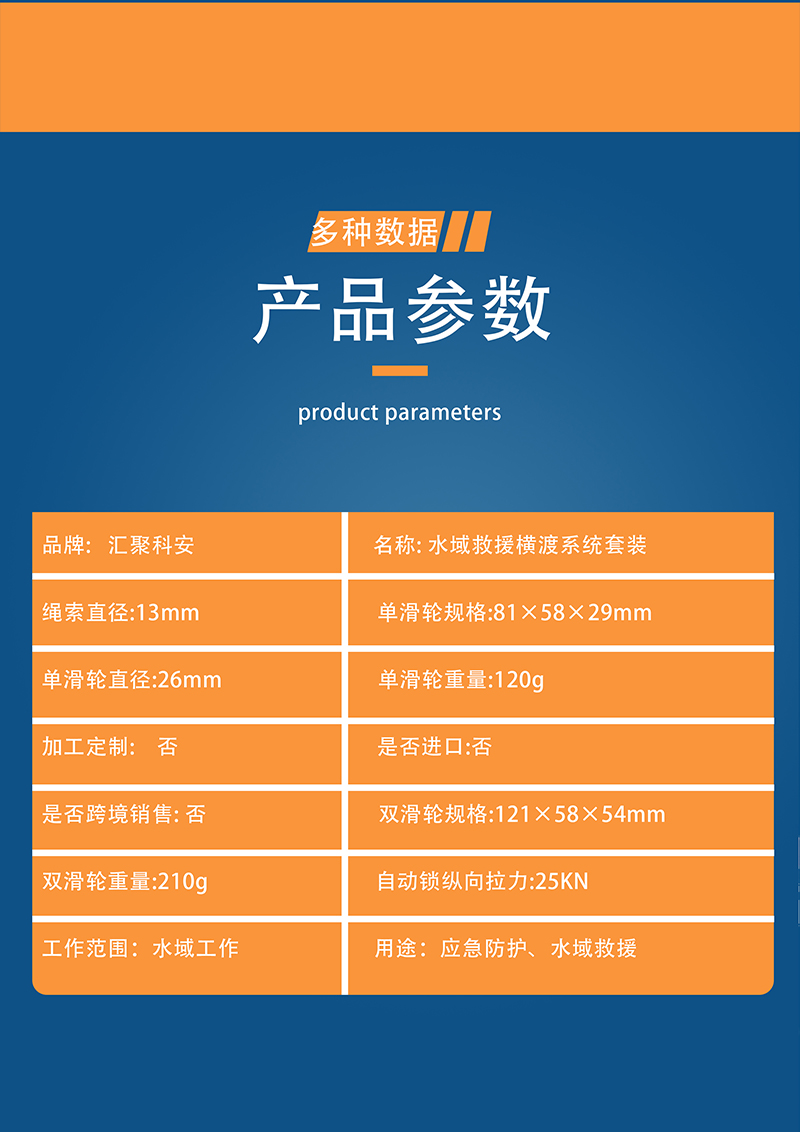 水域救援横渡系统套装(图4)