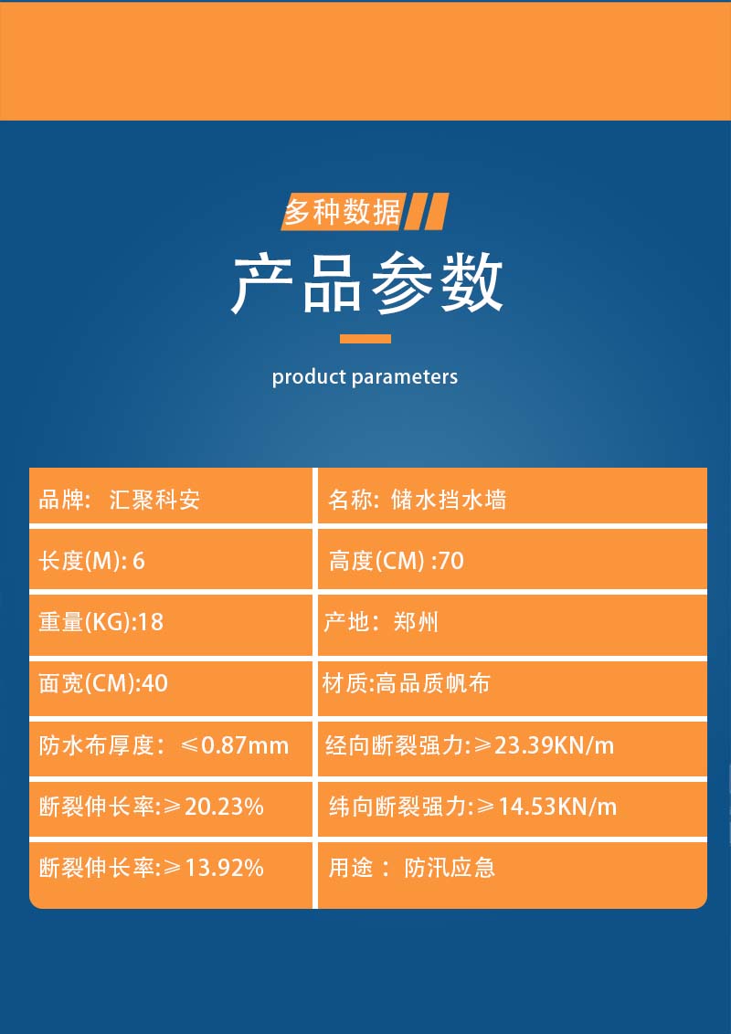 储水挡水墙移动折叠式速凝防汛防洪防水坝应急装置(图4)