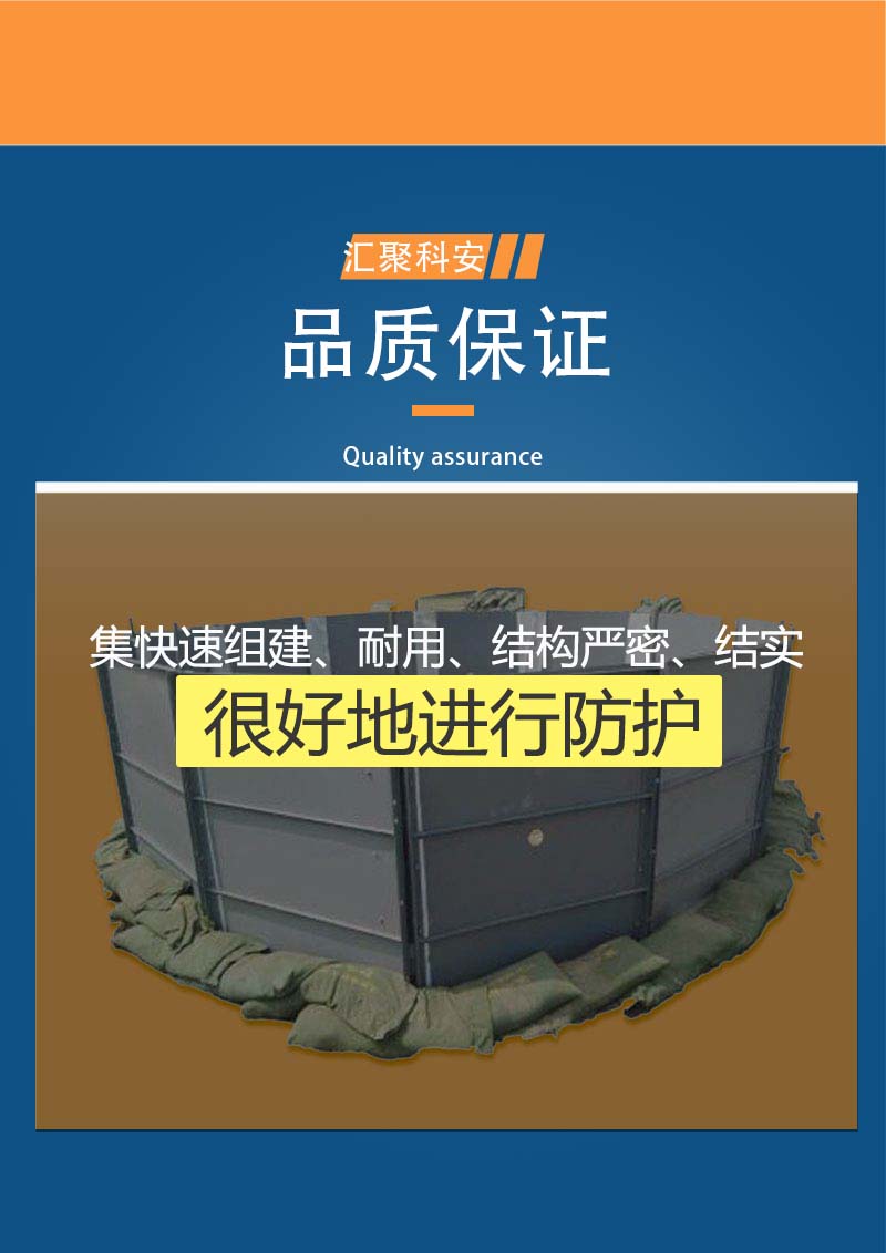 装配式折叠型防汛围井围板抗洪救援应急组合式消防装置(图3)