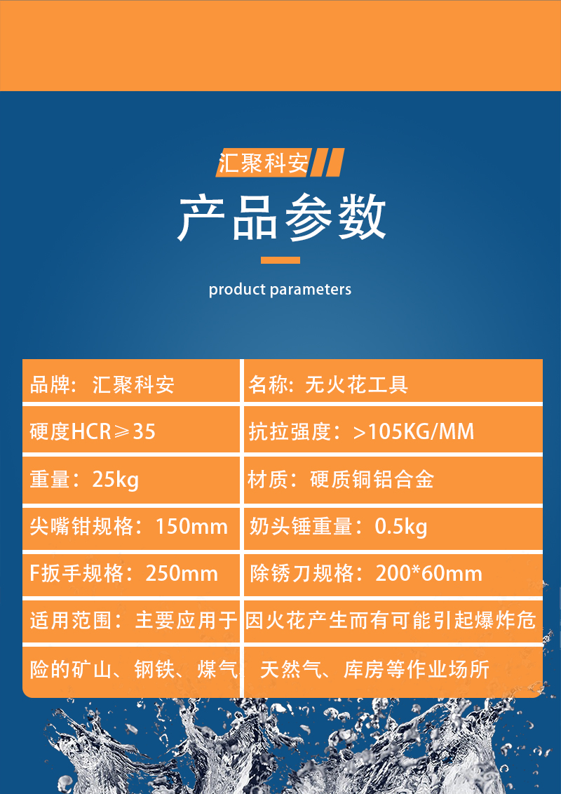 高强度无火花工具组合套装 21件套 救援器材装备(图4)